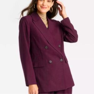 a new day Deep Burgundy Blazer